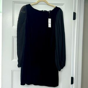 NWT black velvet dress WHBM